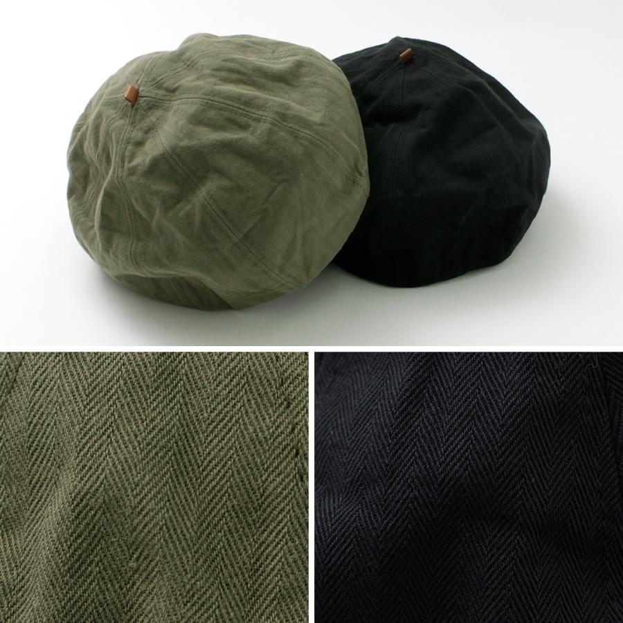HIGHER（ハイアー）別注 ヴィンテージヘリンボン ベレー メンズ レディース ユニセックス 綿 コットン 日本製 | HIGHER（ファッション） | 09