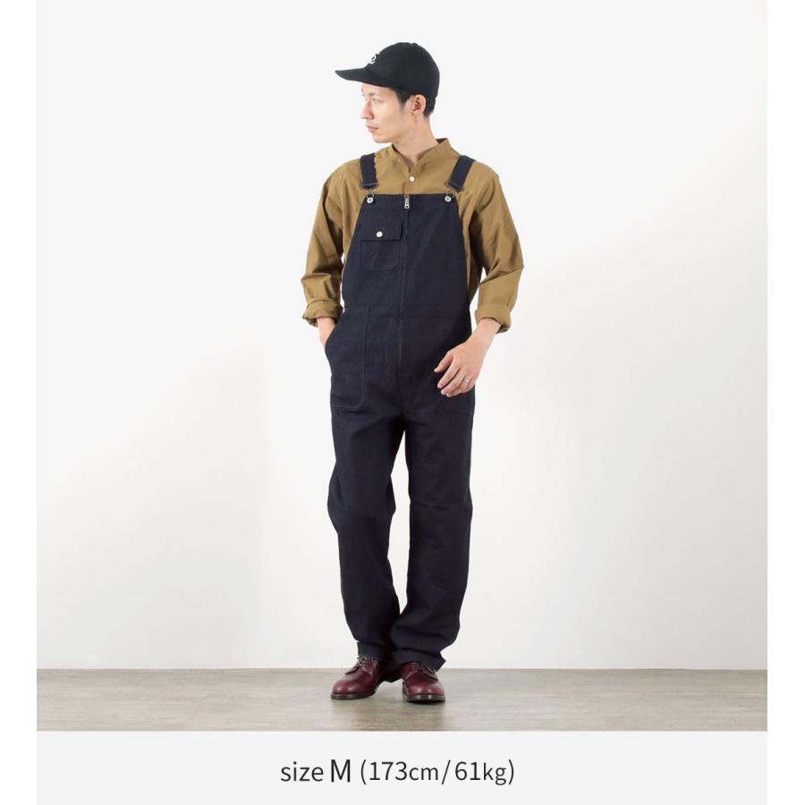 FOB FACTORY（FOBファクトリー） F0517 デニムオーバーオール　ワンウォッシュ / メンズ ボトムス | FOB FACTORY | 03
