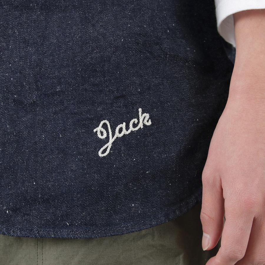 FOB FACTORY（FOBファクトリー） F3490 ベースボール シャツ / 半袖 メンズ デニムシャツ 麻 ヴィンテージ 日本製 | FOB FACTORY | 13