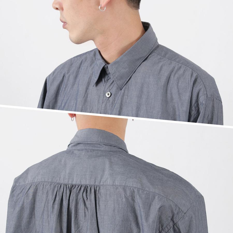 FUJITO（フジト） ビッグシルエット シャツ メンズ オーガニックコットン ワッシャー加工 オーバーシルエット 日本製 