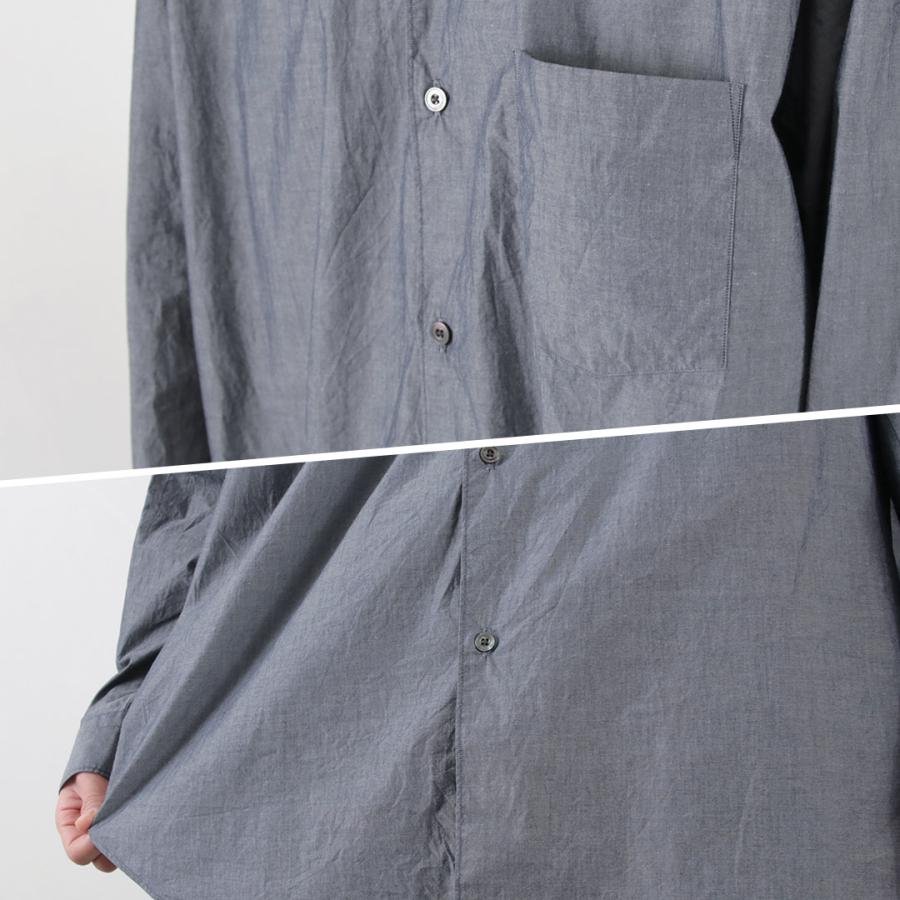 FUJITO（フジト） ビッグシルエット シャツ メンズ オーガニックコットン ワッシャー加工 オーバーシルエット 日本製 