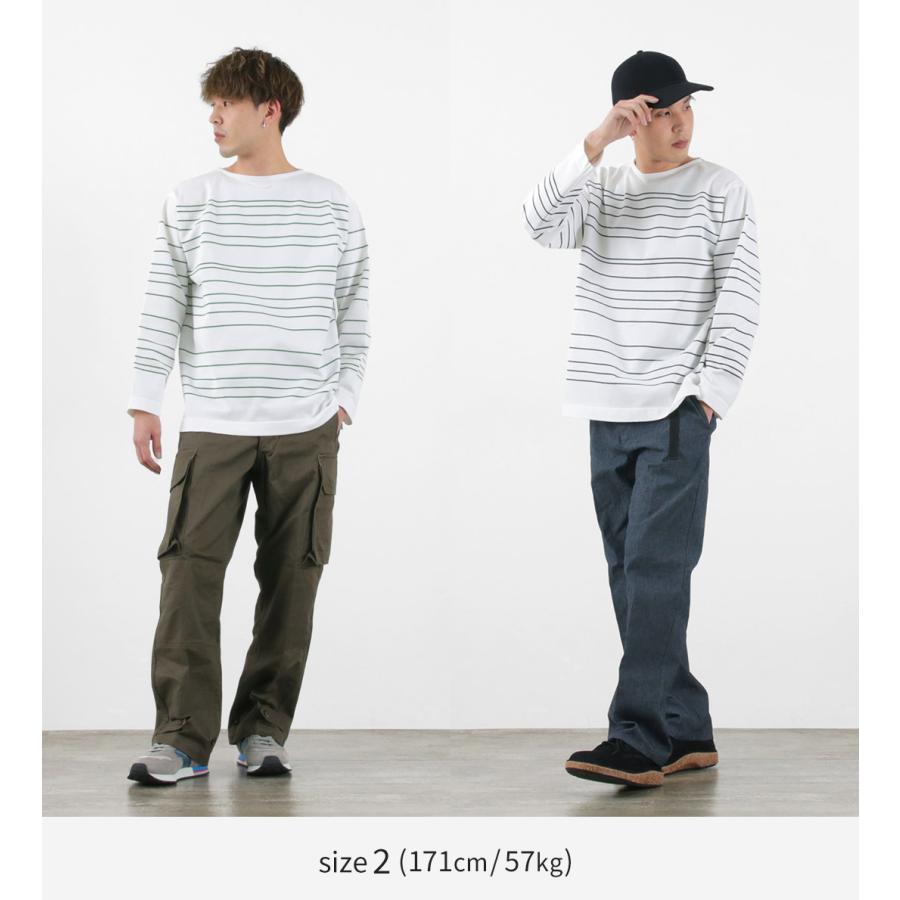 FUJITO（フジト） バスクシャツ Pablo / メンズ カットソー ロンT ボーダー ボートネック 日本製 | FUJITO | 06