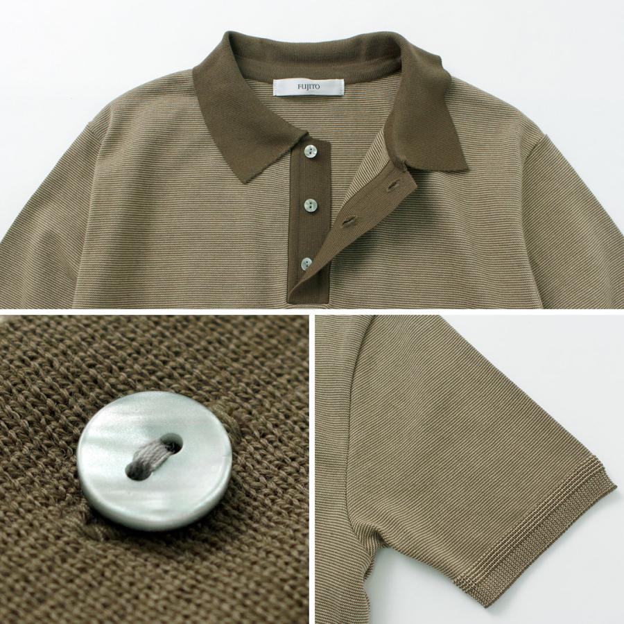 FUJITO（フジト） ニットポロ Easy / メンズ トップス ポロシャツ 半袖