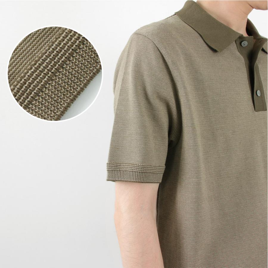 FUJITO（フジト） ニットポロ Easy / メンズ トップス ポロシャツ 半袖 ボーダー 綿 日本製 | FUJITO | 11