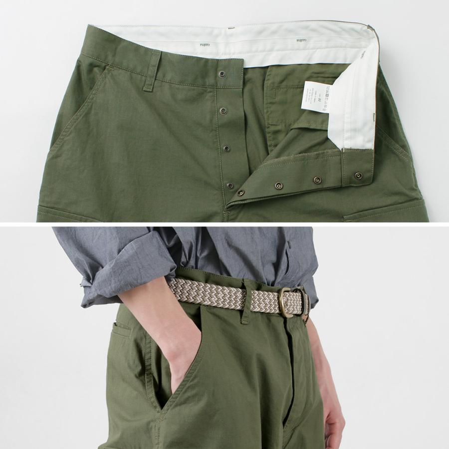FUJITO（フジト） カーゴパンツ / メンズ 綿 コットン リップストップ ミリタリー ワイド Cargo Pants | FUJITO | 08
