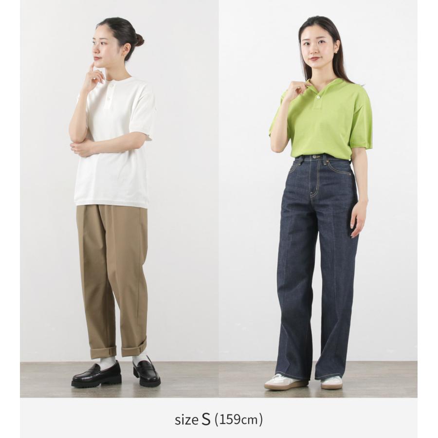 SOGLIA（ソリア） コットン フィット シームレス ヘンリーネック