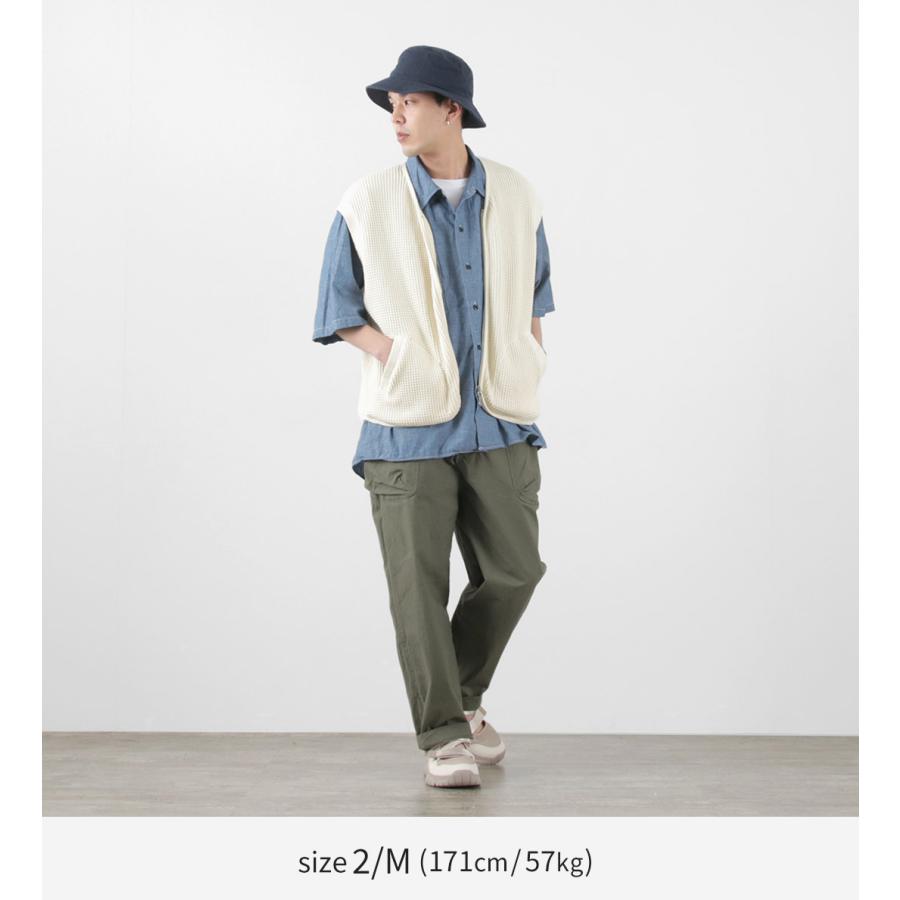 SI（エスアイ） ワッフル ジップ ベスト / メンズ サーマル 綿 コットン ダブルジップ | Si | 05