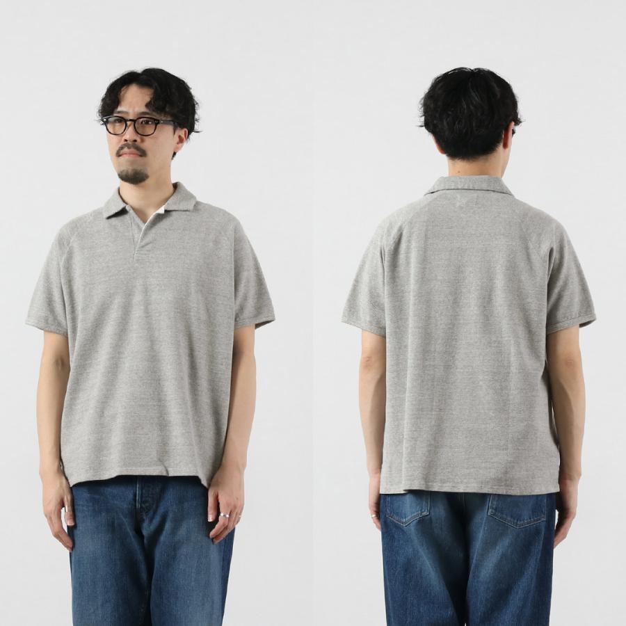 KEPANI（ケパニ） 鹿の子 スキッパーポロ / メンズ 半袖 シャツ コットン 綿 日本製 PIQUE Skipper | Kepani | 14