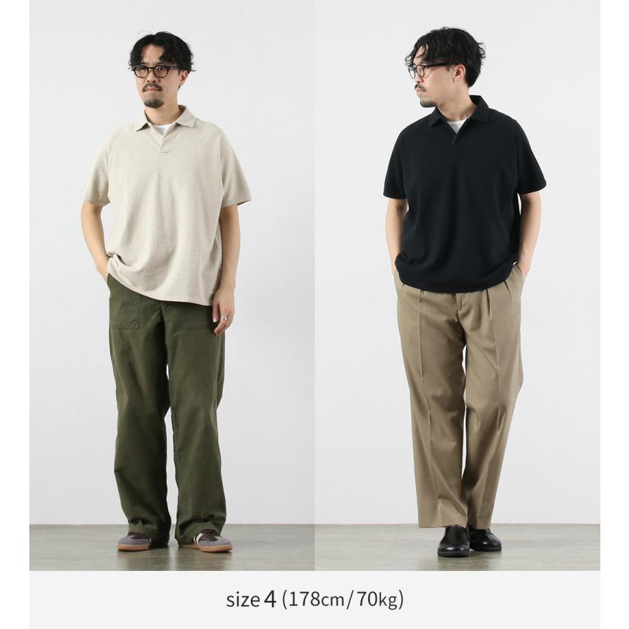 KEPANI（ケパニ） 鹿の子 スキッパーポロ / メンズ 半袖 シャツ コットン 綿 日本製 PIQUE Skipper | Kepani | 07