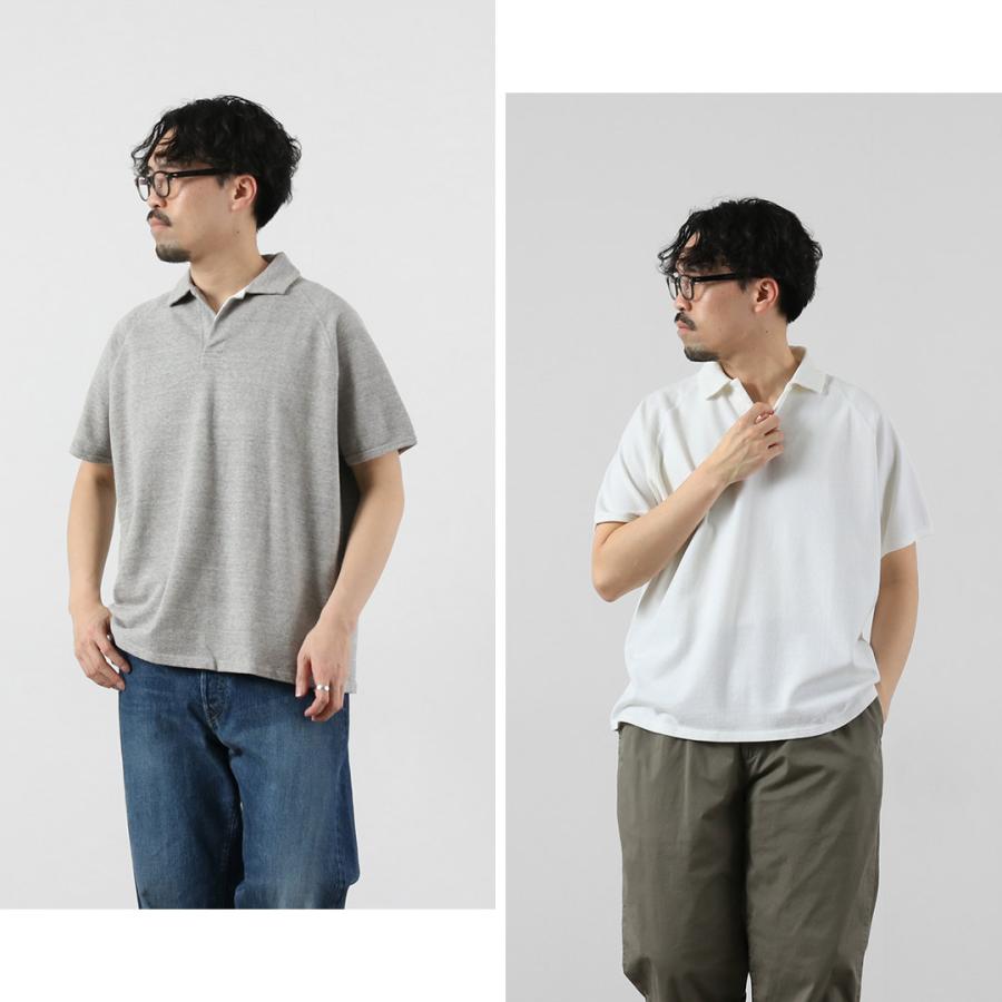 KEPANI（ケパニ） 鹿の子 スキッパーポロ / メンズ 半袖 シャツ コットン 綿 日本製 PIQUE Skipper | Kepani | 08