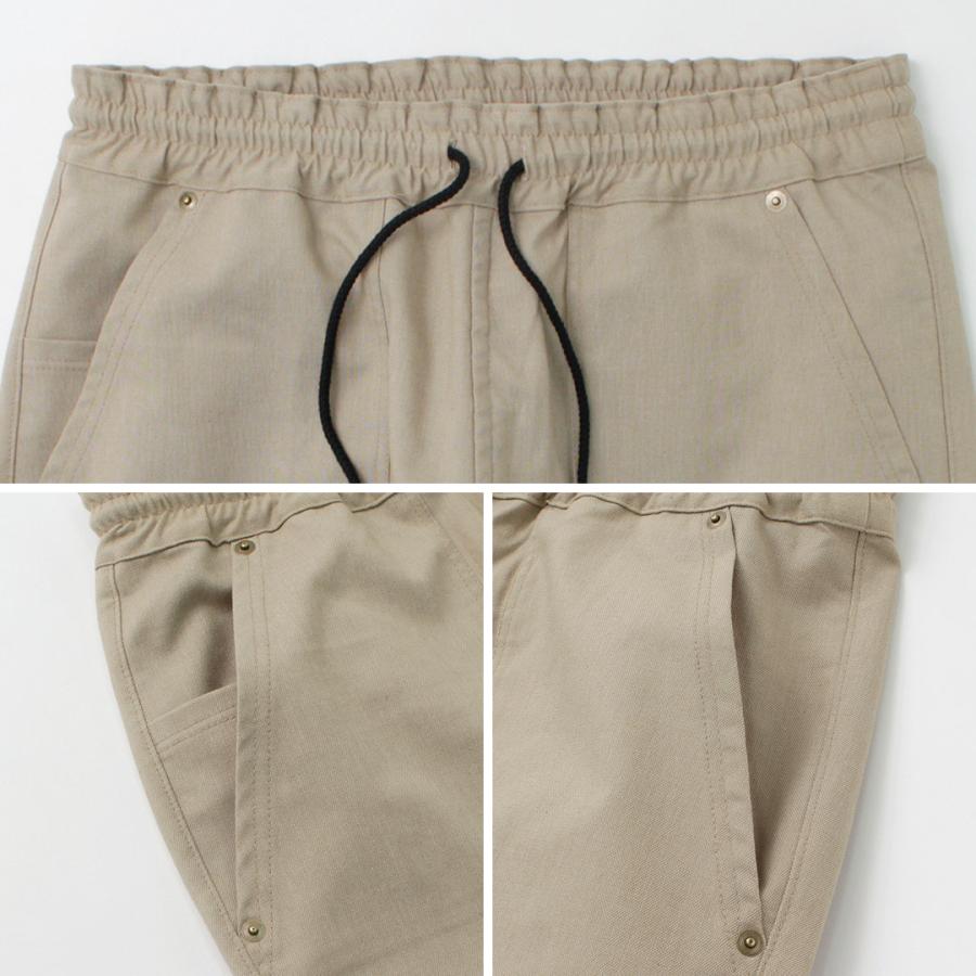 RE MADE IN TOKYO JAPAN（アールイー） C/L クールマックス イージー リベット パンツ / メンズ 麻 接触冷感 ウエストゴム | Re made in tokyo japan | 13