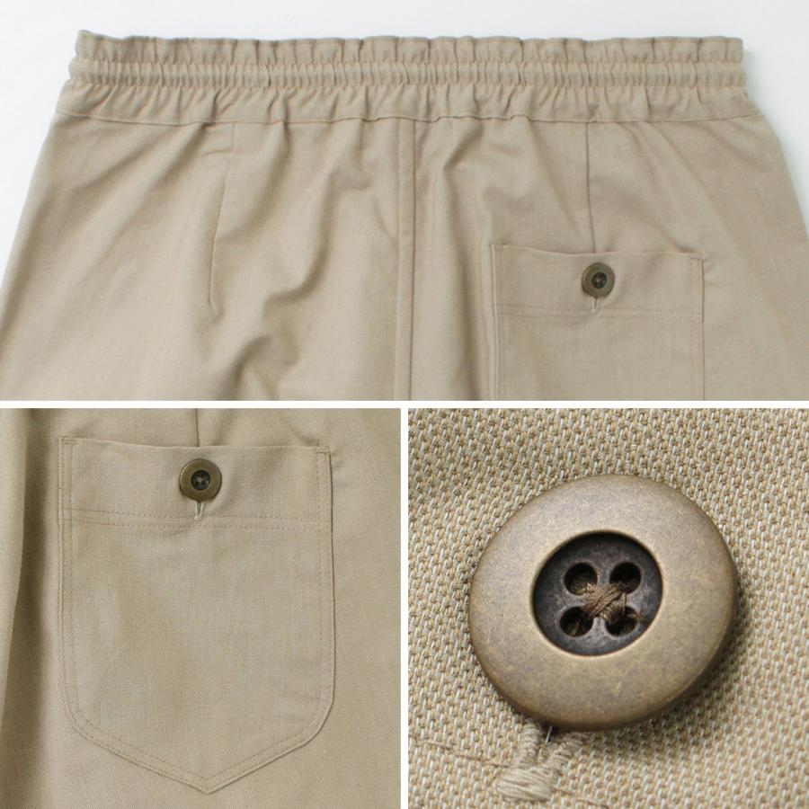 RE MADE IN TOKYO JAPAN（アールイー） C/L クールマックス イージー リベット パンツ / メンズ 麻 接触冷感 ウエストゴム | Re made in tokyo japan | 14