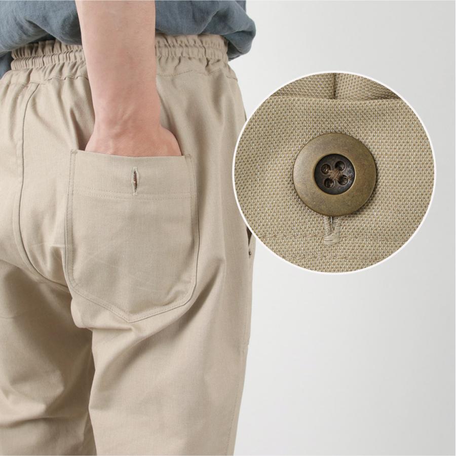RE MADE IN TOKYO JAPAN（アールイー） C/L クールマックス イージー リベット パンツ / メンズ 麻 接触冷感 ウエストゴム | Re made in tokyo japan | 10