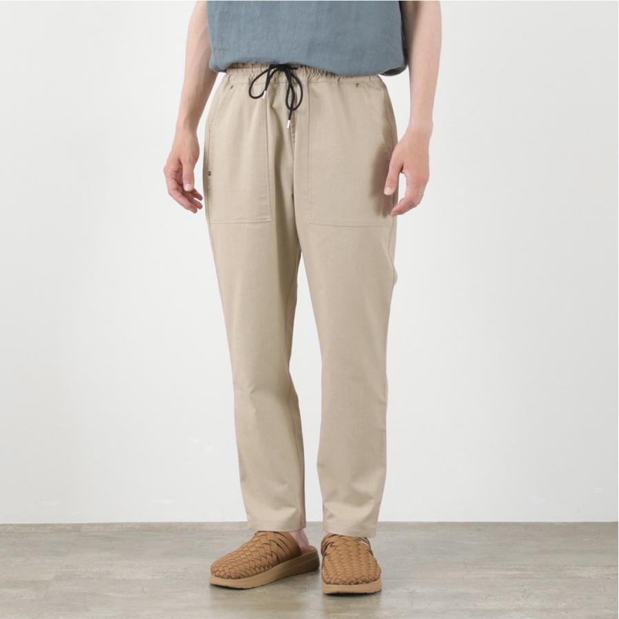 RE MADE IN TOKYO JAPAN（アールイー） C/L クールマックス イージー リベット パンツ / メンズ 麻 接触冷感 ウエストゴム | Re made in tokyo japan | 11