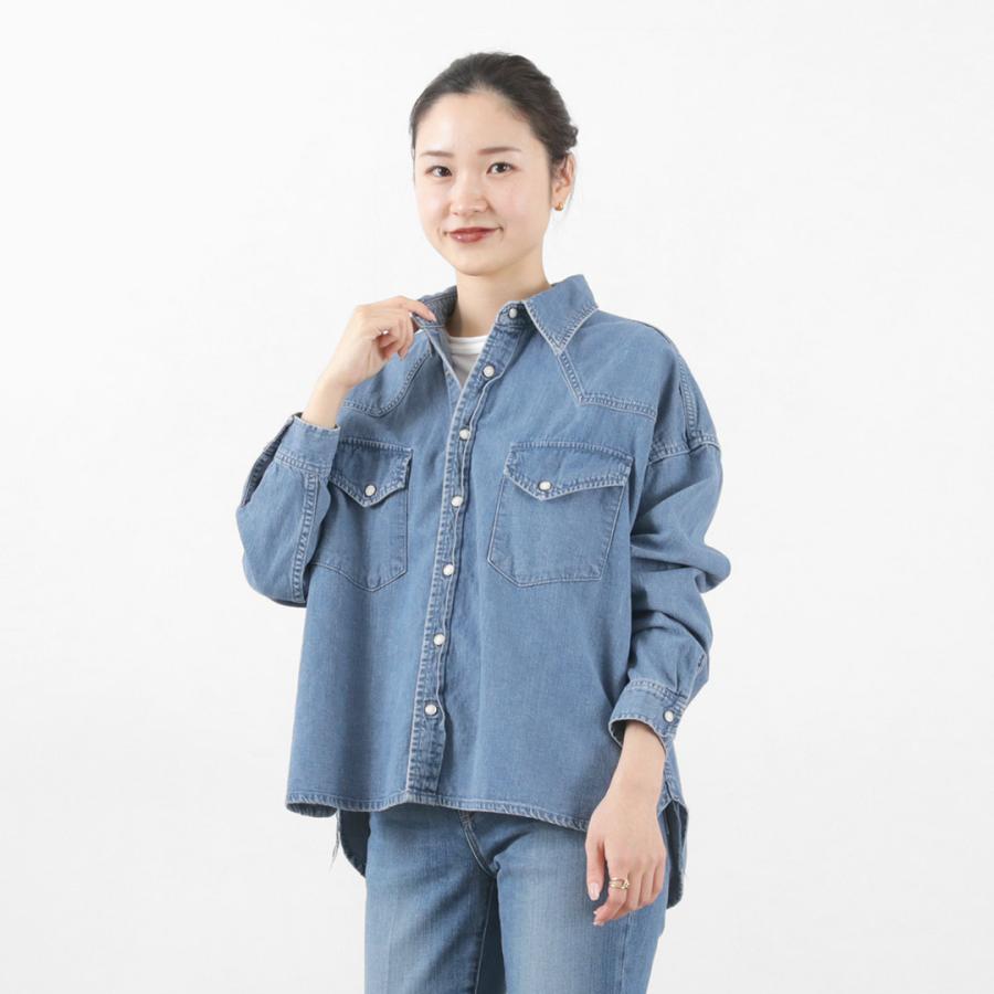 REMI RELIEF（レミレリーフ） SHORT DENIM WESTERN SHIRT / ショート デニム ウエスタンシャツ 長袖 メンズ レディース ビンテージ 日本製｜rococo｜11