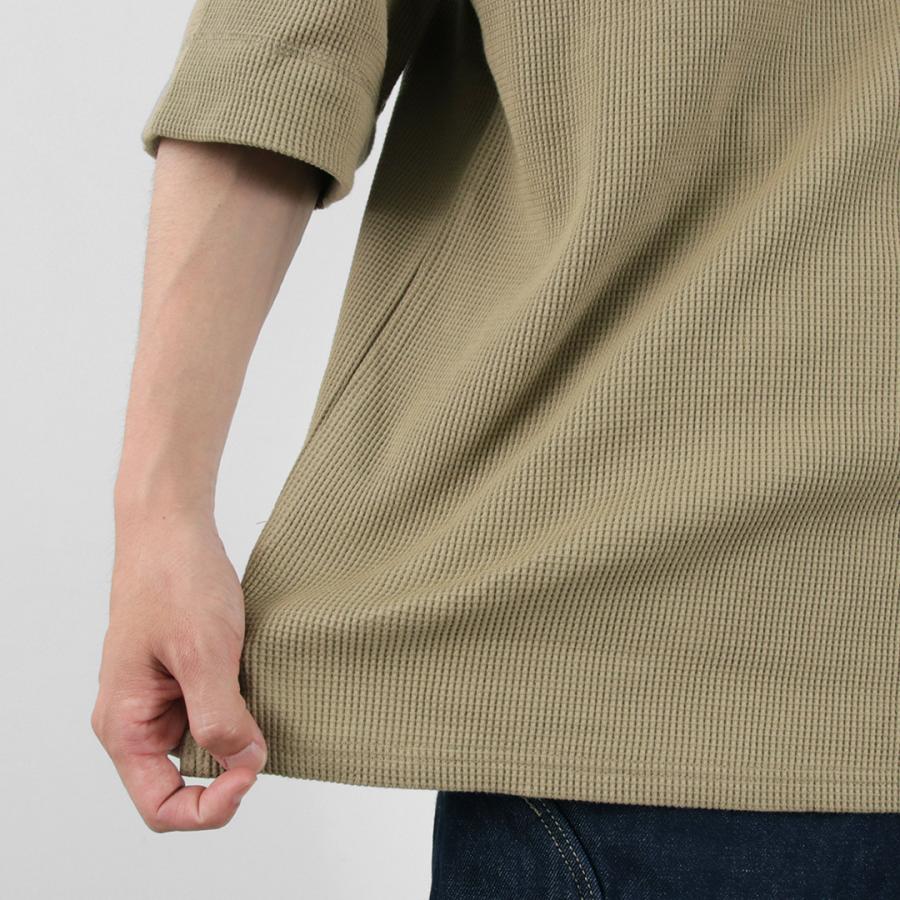 GOHEMP（ゴーヘンプ） ヘンリーPK半袖シャツ / Tシャツ ワッフル サーマル ポケット 吸湿 速乾 吸汗 メンズ｜rococo｜10