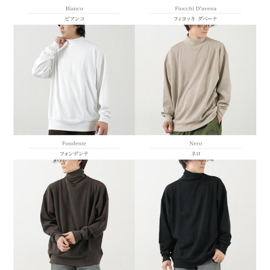 ジチピ 伊製 SCIMMIA ミラノリブ タートルネック 長袖 ニットソー 3 gicipi GICIPI(ジチピ） シーンミャ モックネック リブ付き