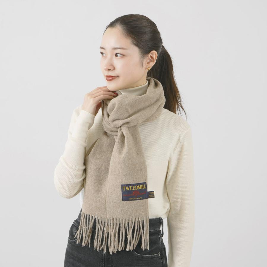 TWEED MILL（ツイードミル） 27×212 ラム ウール スカーフ 無地 / メンズ レディース マフラー ストール | TWEED MILL | 09