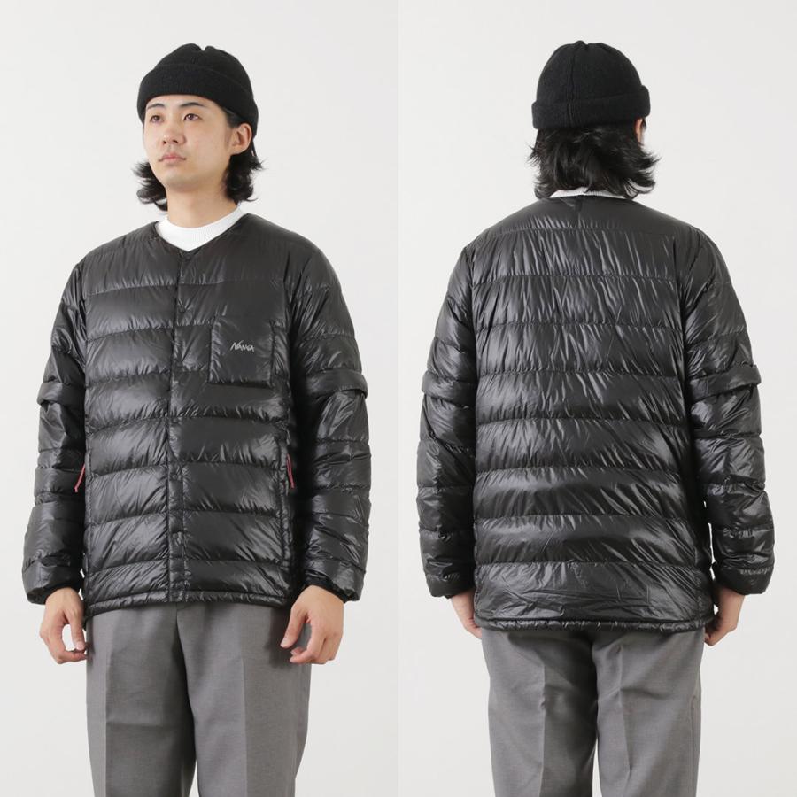 NANGA（ナンガ） インナー ダウンカーディガン デタッチャブル スリーブ / メンズ 軽量 撥水 長袖 半袖 ダウンT Tシャツ | NANGA | 17