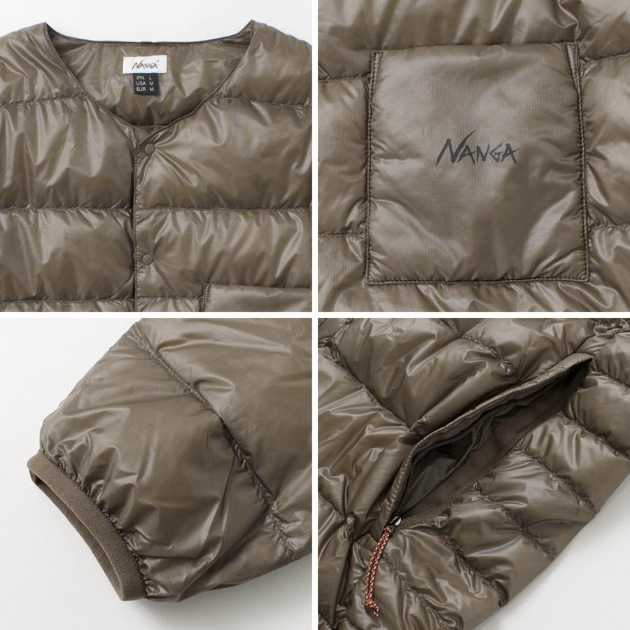 NANGA（ナンガ） インナー ダウンカーディガン デタッチャブル スリーブ / メンズ 軽量 撥水 長袖 半袖 ダウンT Tシャツ | NANGA | 19