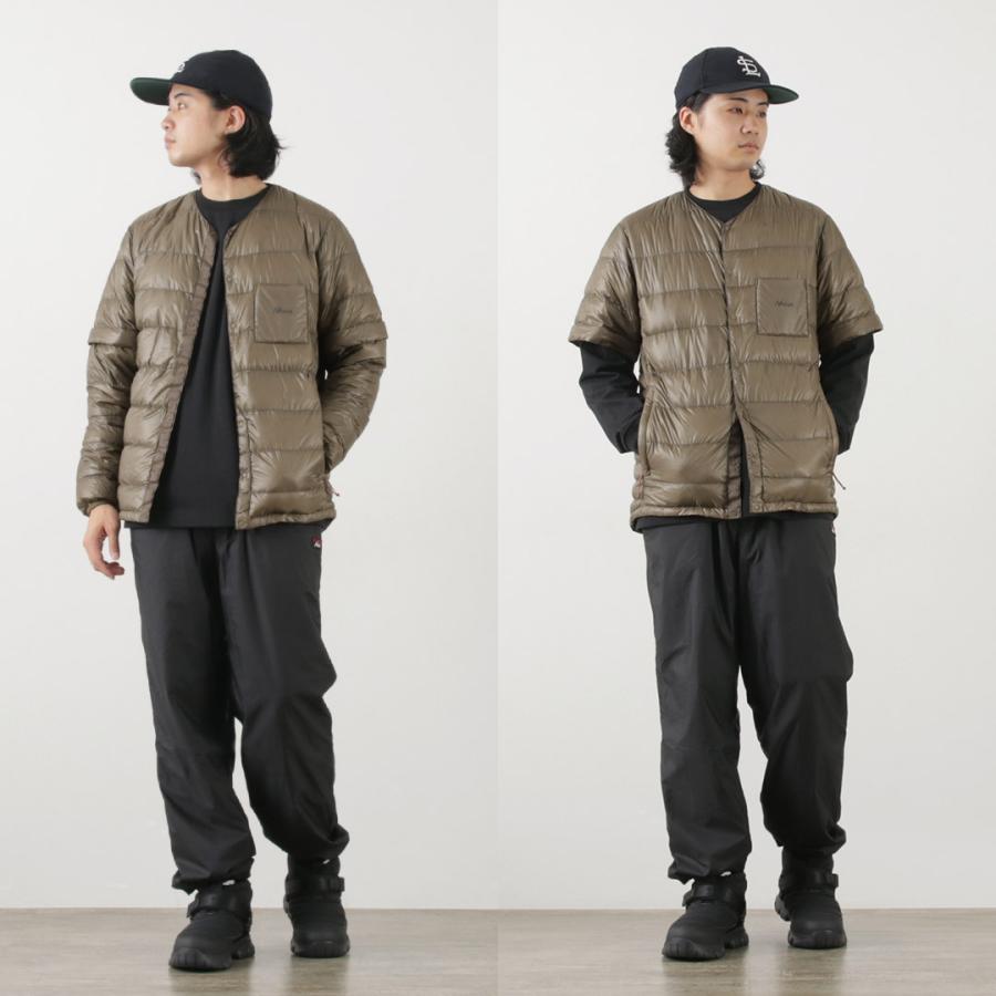 NANGA（ナンガ） インナー ダウンカーディガン デタッチャブル スリーブ / メンズ 軽量 撥水 長袖 半袖 ダウンT Tシャツ | NANGA | 09