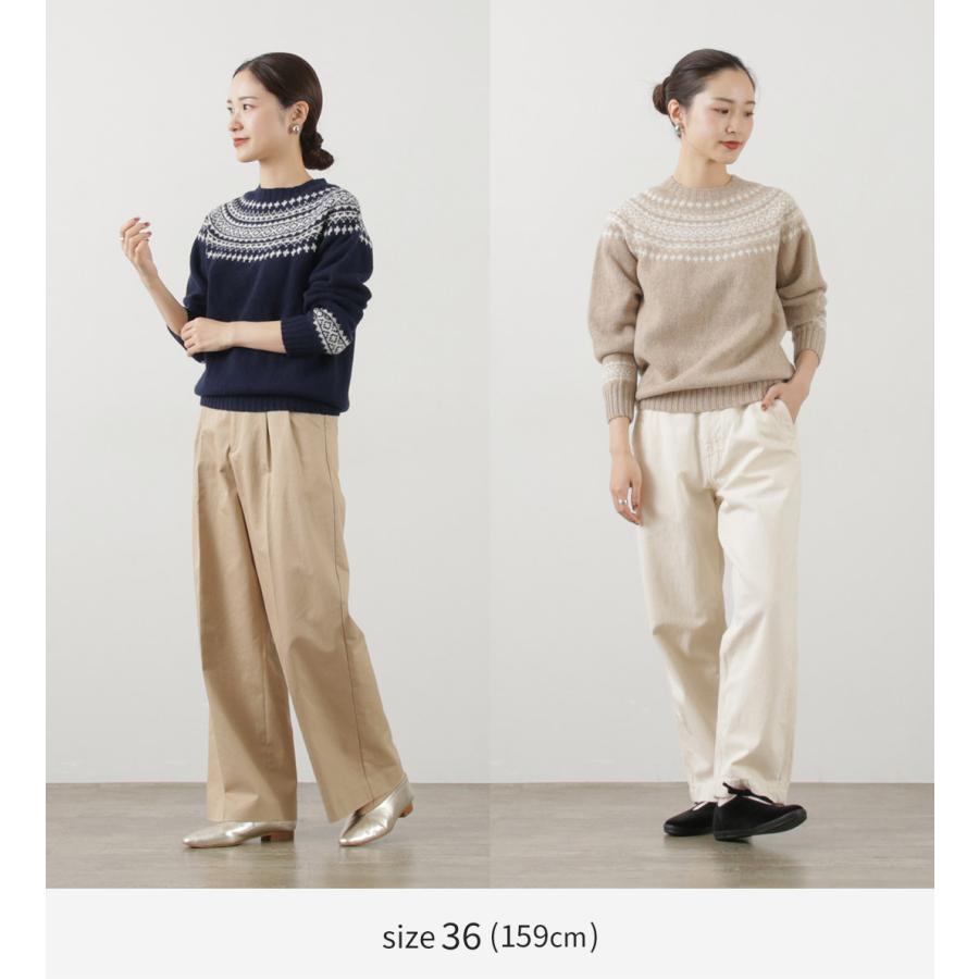 【美品】ハーレーオブスコットランド　ニット・セーター・フェアアイル・求心柄 Harley of SCOTLAND（ハーレーオブスコットランド） フェアアイル