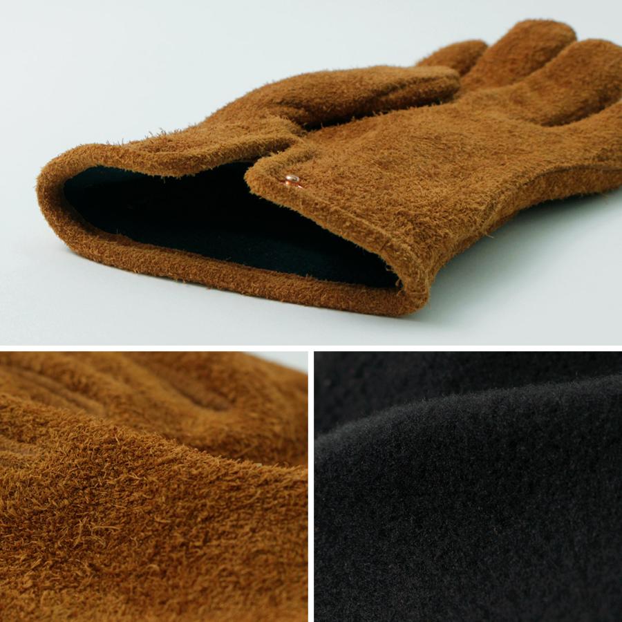 HANDSON GRIP（ハンズオングリップ） マフ＋ / メンズ 手袋 ウォッシャブル スエード レザーグローブ 本革 POLARTEC フリース | HANDSON GRIP | 06