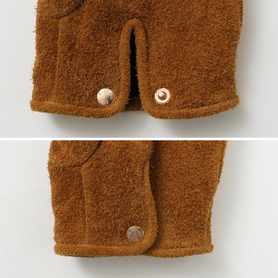 HANDSON GRIP（ハンズオングリップ） マフ＋ / メンズ 手袋 ウォッシャブル スエード レザーグローブ 本革 POLARTEC フリース | HANDSON GRIP | 10