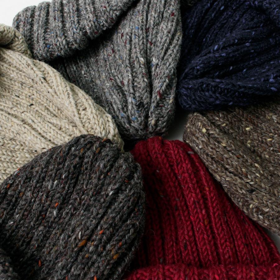 HIGHLAND 2000 BWネップウール 2×1 ボビーキャップ ダブルターンアップ / ニット帽 ユニセックス | HIGHLAND 2000 | 12