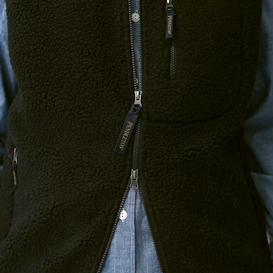 PENDLETON（ペンドルトン） ボア スタンドベスト 2025年モデル / メンズ スタンドネック ハイネック | PENDLETON | 15