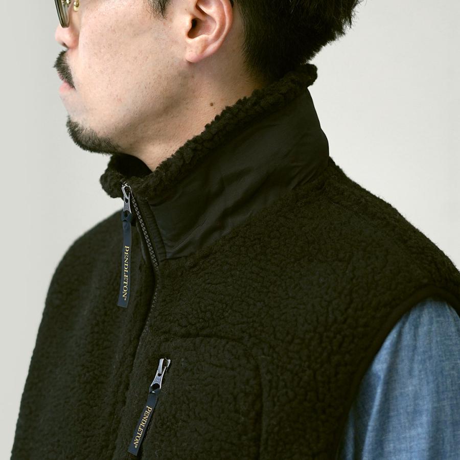 PENDLETON（ペンドルトン） ボア スタンドベスト 2025年モデル / メンズ スタンドネック ハイネック | PENDLETON | 12