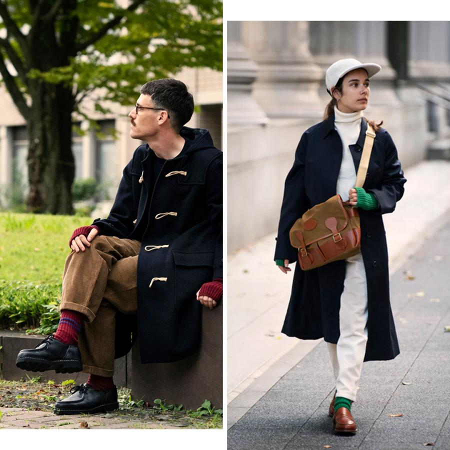 ROTOTO（ロトト） メリノラムウール ストライプソックス / メンズ レディース 靴下 ウール 日本製 | ROTOTO | 12