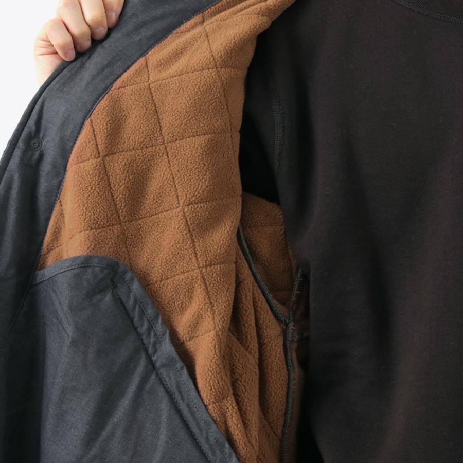 GOHEMP（ゴーヘンプ） サープラス ジョッキーコート / メンズ ロング ジャケット ヘンプコットン キルティング フリース | GOHEMP | 12