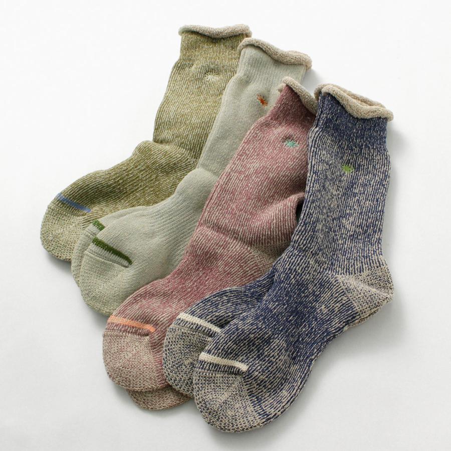 GOHEMP（ゴーヘンプ） ローゲージ パイルクルーソックス / メンズ 靴下 ワンポイント 日本製 LOW GAUGE PILE CREW SOCKS｜rococo｜12