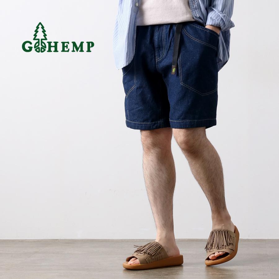 GOHEMP（ゴーヘンプ） トラベラー イージーショーツ ワンウォッシュ / ショートパンツ ハーフパンツ デニム 吸湿 速乾 総ゴム ウエストゴム メンズ | GOHEMP