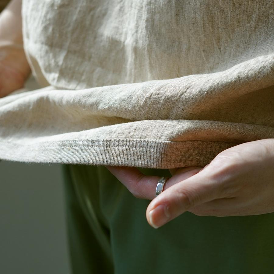 RE MADE IN TOKYO JAPAN（アールイー） フレンチリネン ヘンリーネック Tシャツ / メンズ トップス 半袖 5分袖 麻 | Re made in tokyo japan | 11