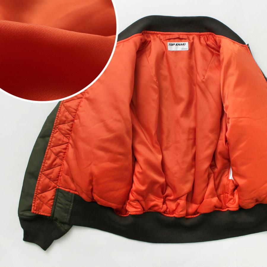 TOP KHAKI KHAKI(トップカーキ) MA-1 ナイロン フライト TOP KHAKI KHAKI(トップカーキ) MA-1 ナイロン フライト
