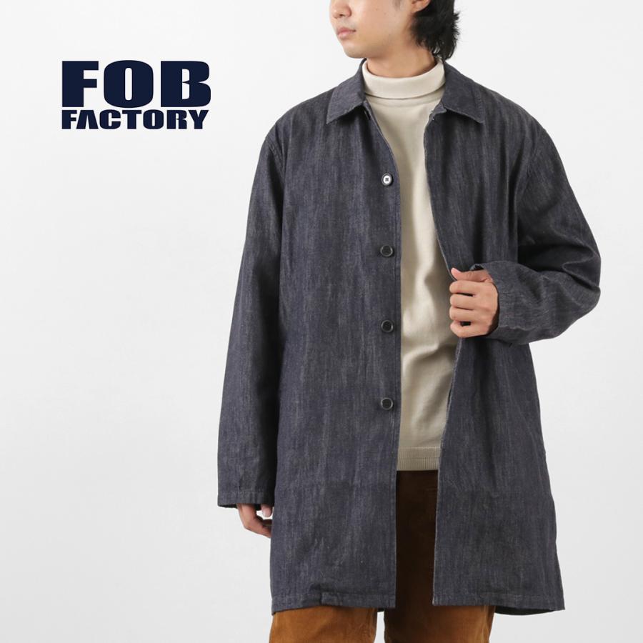 FOB FACTORY（FOBファクトリー） F2437 デニム バスク コート / メンズ ステンカラー バルカラー | FOB FACTORY