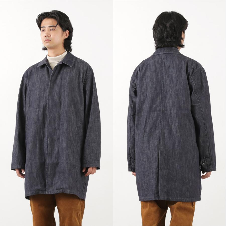FOB FACTORY（FOBファクトリー） F2437 デニム バスク コート / メンズ ステンカラー バルカラー | FOB FACTORY | 11