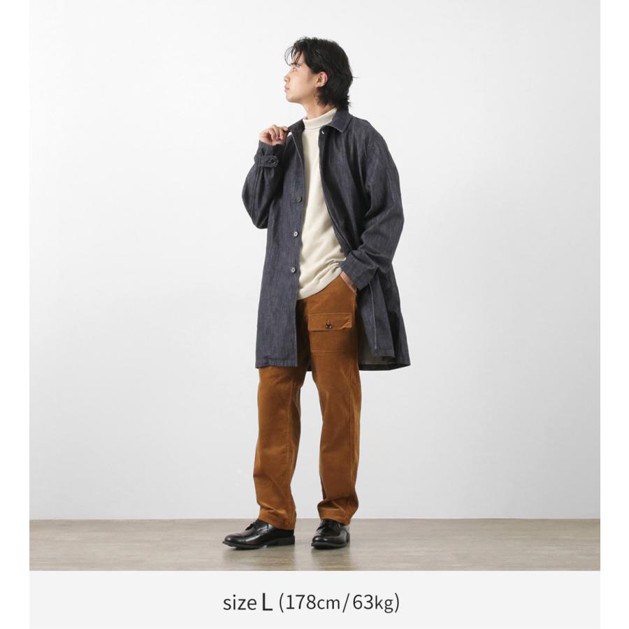 FOB FACTORY（FOBファクトリー） F2437 デニム バスク コート / メンズ ステンカラー バルカラー | FOB FACTORY | 03