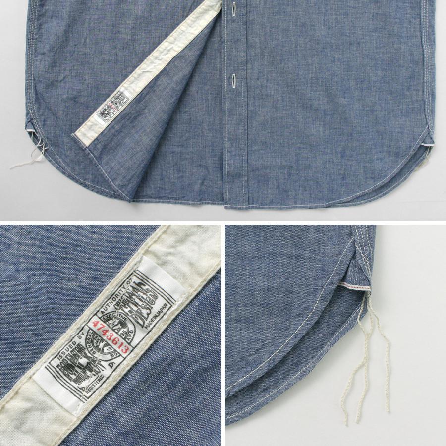 FOB FACTORY（FOBファクトリー） F3494 シャンブレー ワークシャツ / 長袖 綿 コットン 日本製 | FOB FACTORY | 12