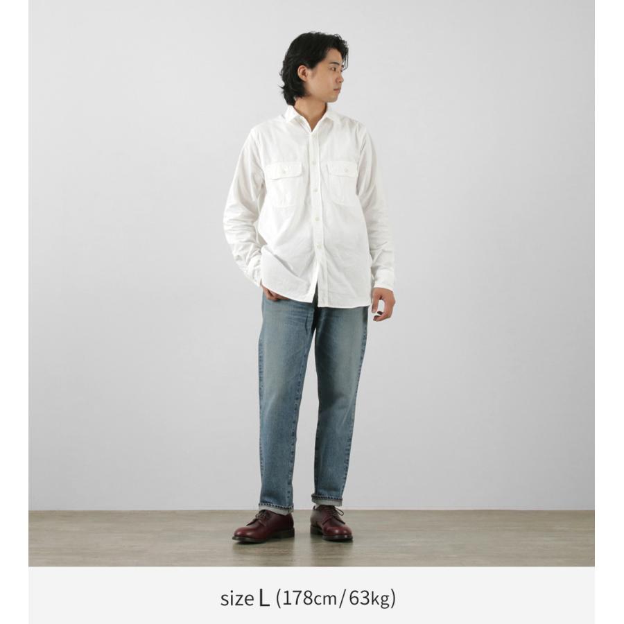 FOB FACTORY（FOBファクトリー） F3496 オックス ワークシャツ / メンズ 長袖 綿 コットン 日本製 | FOB FACTORY | 03