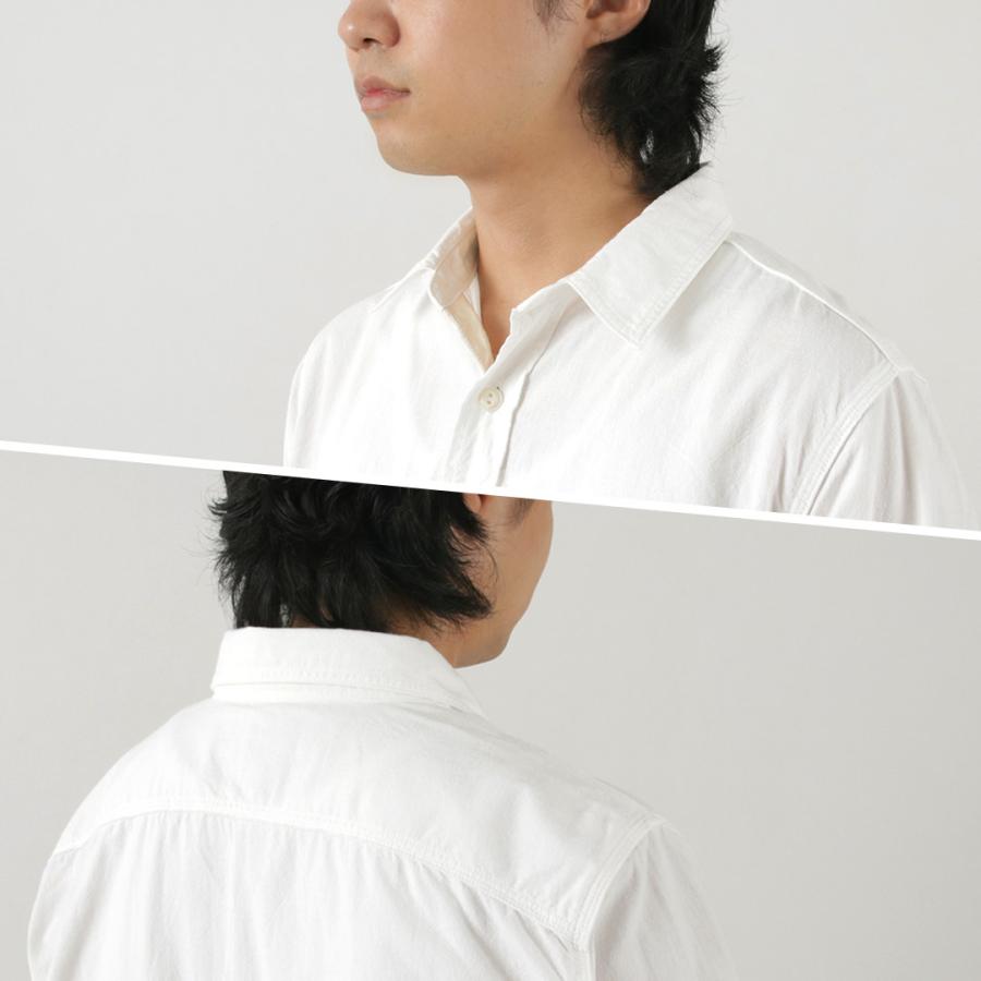 FOB FACTORY（FOBファクトリー） F3496 オックス ワークシャツ / メンズ 長袖 綿 コットン 日本製 | FOB FACTORY | 06