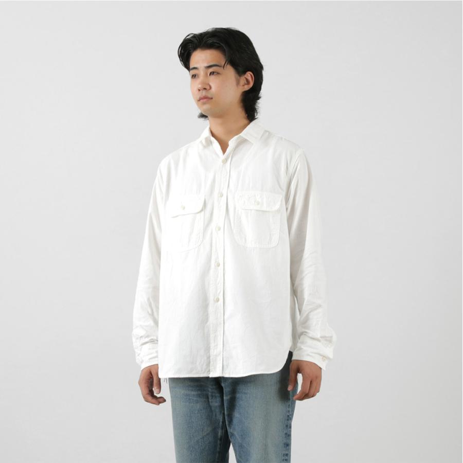 FOB FACTORY（FOBファクトリー） F3496 オックス ワークシャツ / メンズ 長袖 綿 コットン 日本製 | FOB FACTORY | 09