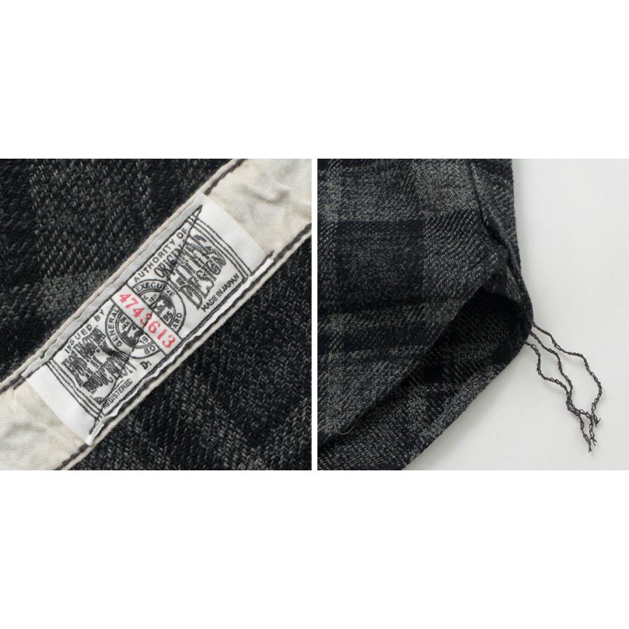 FOB FACTORY（FOBファクトリー） F3497 ネルチェック ワークシャツ / メンズ 長袖 綿 コットン 柄 日本製 | FOB FACTORY | 14