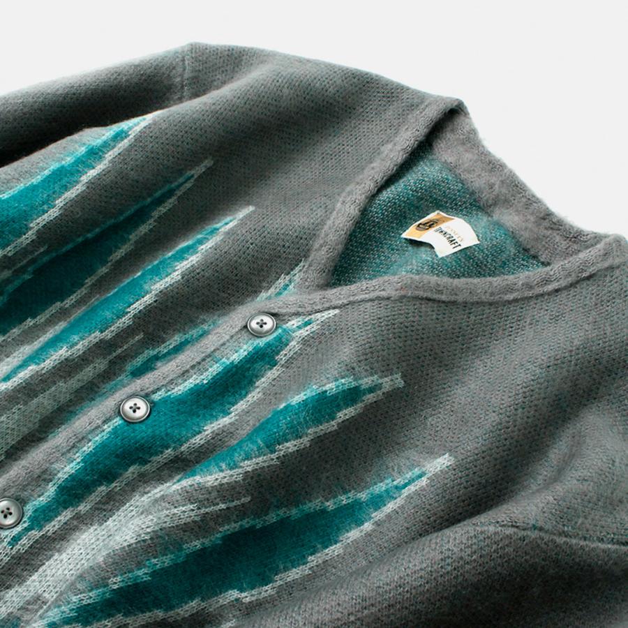 TOWNCRAFT（タウンクラフト） ヴィンテージパターン シャギー カーディガン / アクリル ニット ジャガード 柄 | TOWNCRAFT | 09