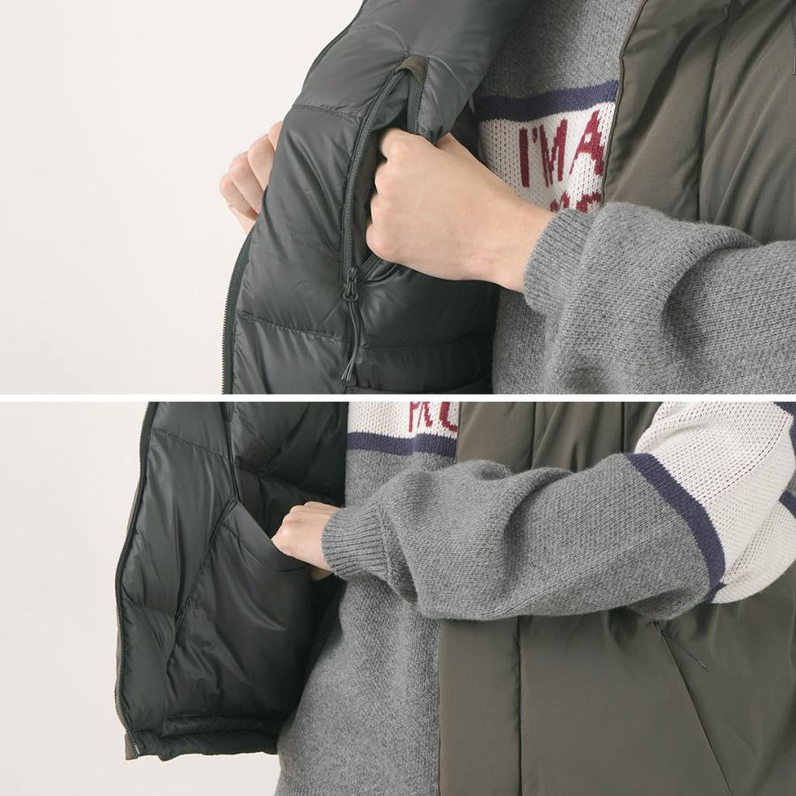 SI/TAION リバーシブルダウンベスト TAION タイオン NON DOWN MOUNTAIN REVERSIBLE W-ZIP VEST ノン