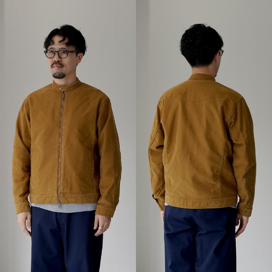 JAPAN BLUE JEANS（ジャパンブルージーンズ） 別注 モールスキン ライダース / メンズ シングル 経年変化 ライトアウター | JAPAN BLUE JEANS | 17