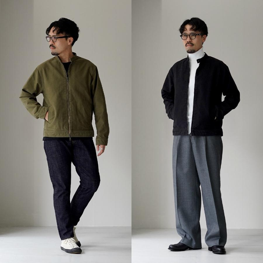 JAPAN BLUE JEANS（ジャパンブルージーンズ） 別注 モールスキン ライダース / メンズ シングル 経年変化 ライトアウター | JAPAN BLUE JEANS | 07