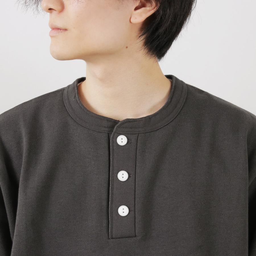 HEALTHKNIT（ヘルスニット） クラシックスウェット ヘンリーネック ロングスリーブ / メンズ スウェット トレーナー 裏起毛 無地 | Healthknit | 12